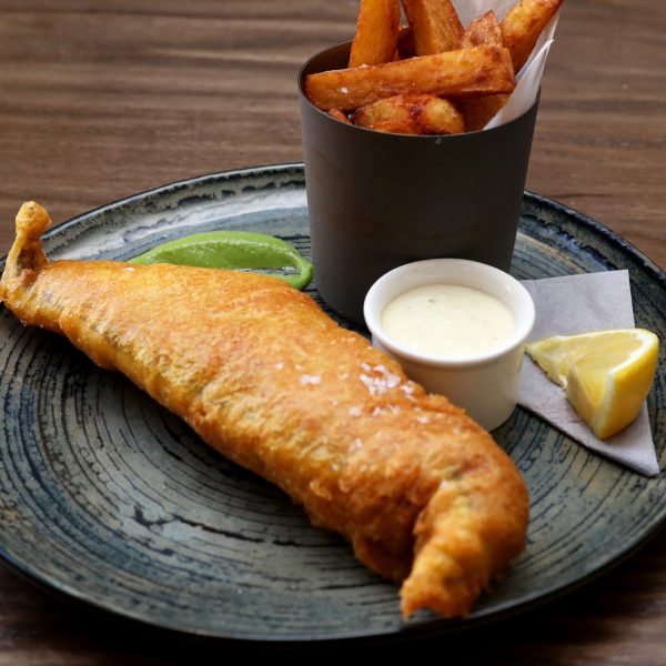 Fish and Chips at The Halfway Bridge